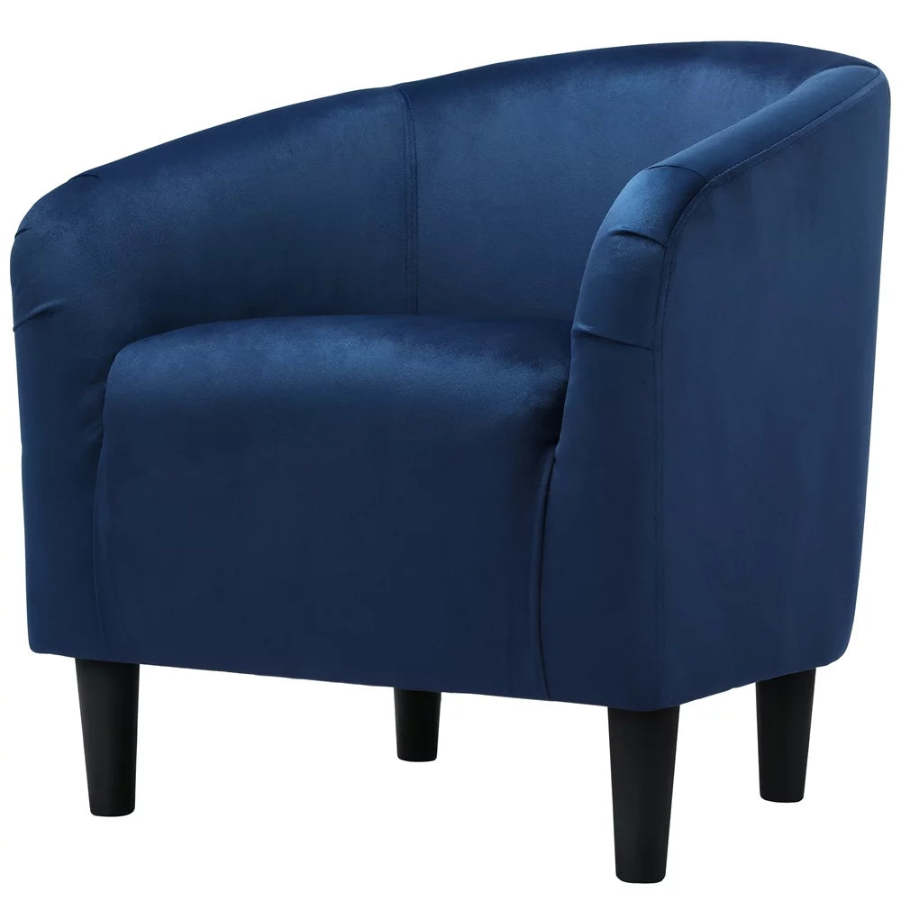 Yellow Upholstered Velvet Accent Chair W891472