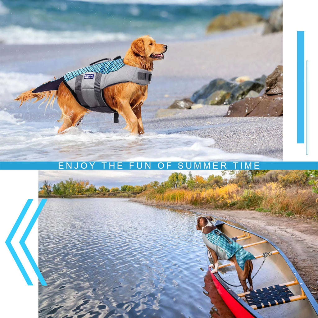 Reflective Dog Life Jacket with Rescue Handle Z6810