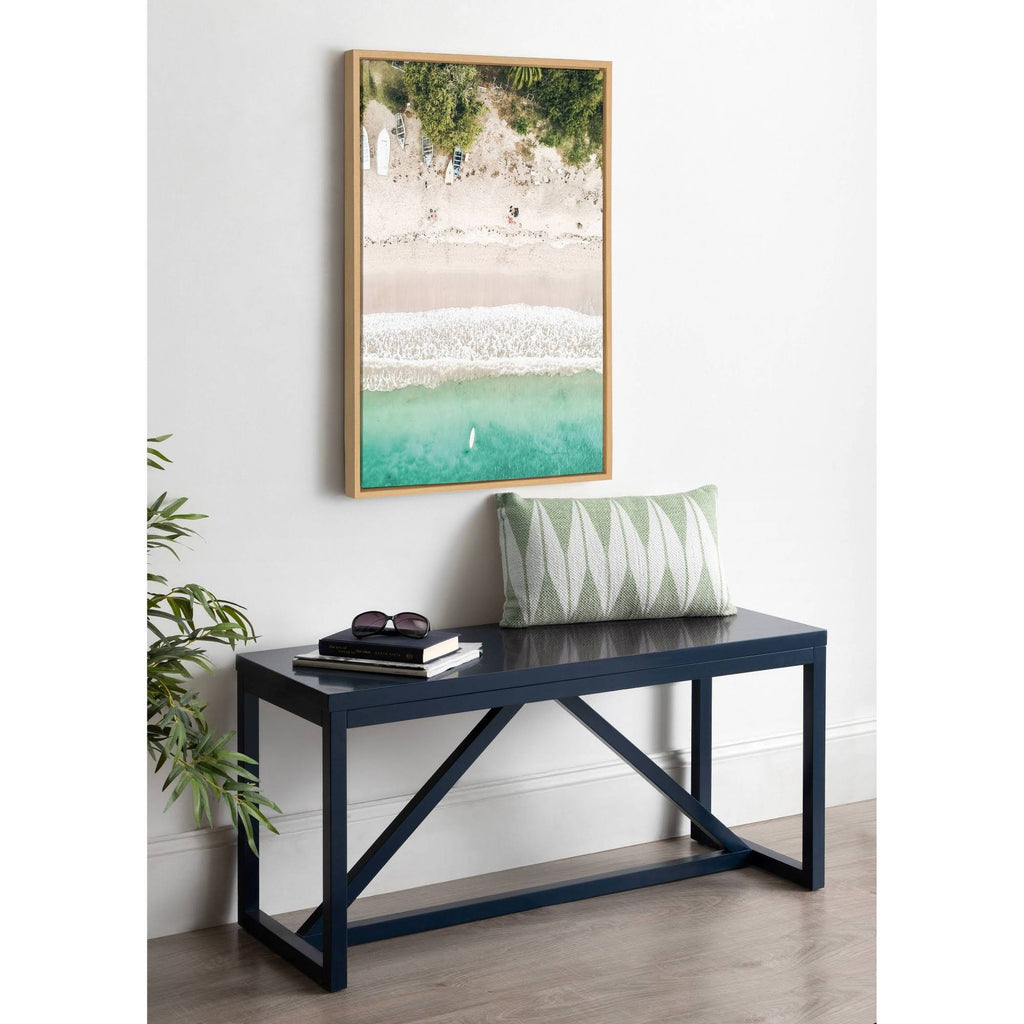 Tropical Beach from Above Framed Canvas, 23x33 Y925469