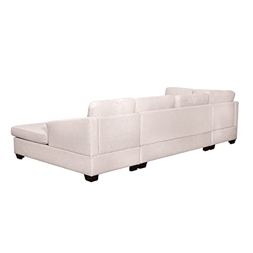 Beige U-Shape Sectional Sofa K989202