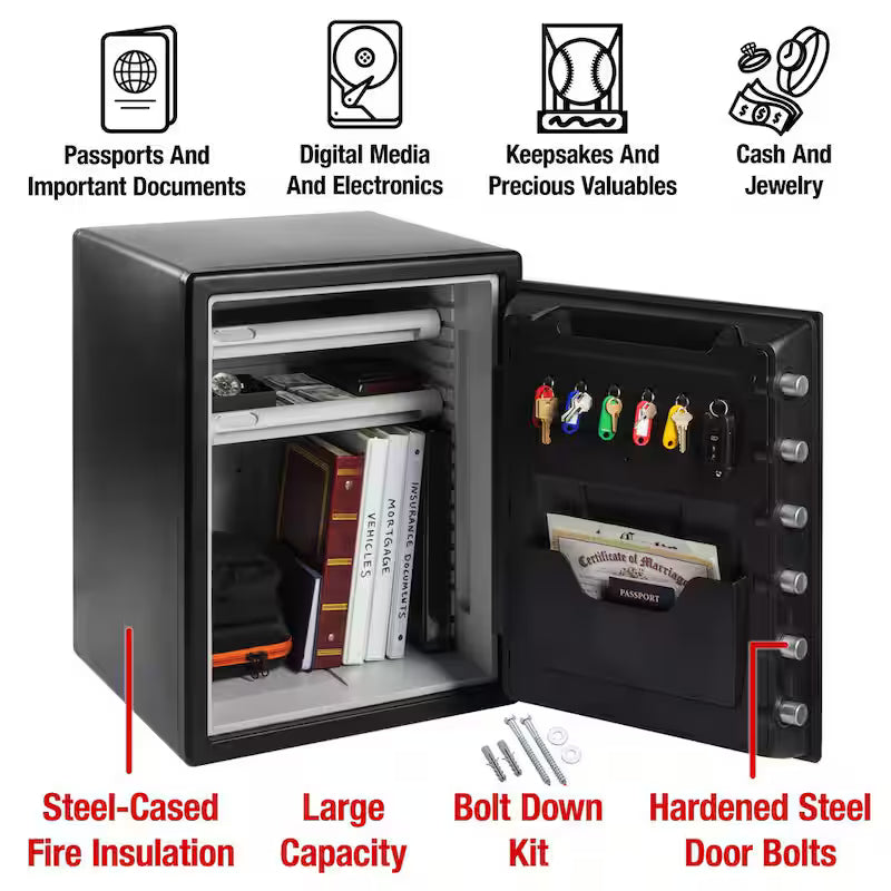 2.0 cu. ft. Fireproof Waterproof Safe with Digital Combination Lock I461217