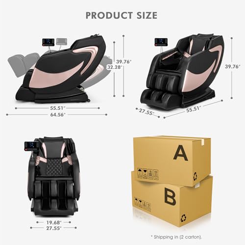 Full Body Zero Gravity Shiatsu Massage Recliner with Heat and Airbags L55925