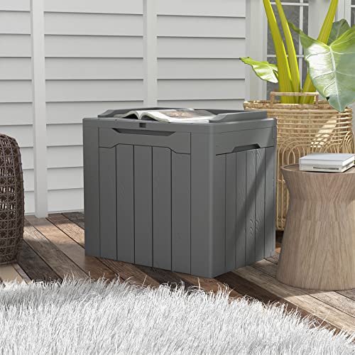 70 Gallon Water-Resistant Plastic Storage Bench R4302
