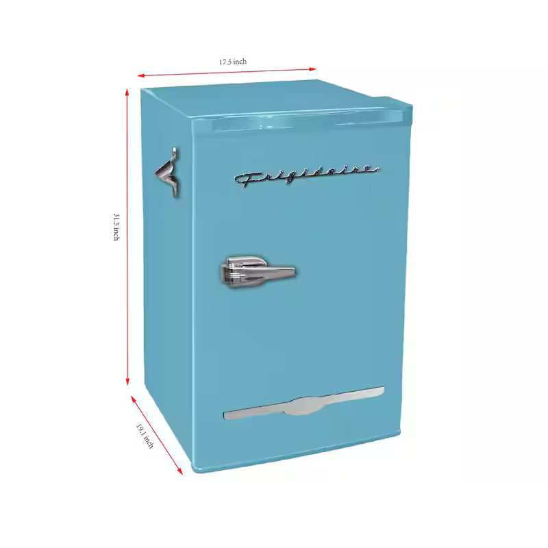 Blue Retro Compact Mini Fridge B51706