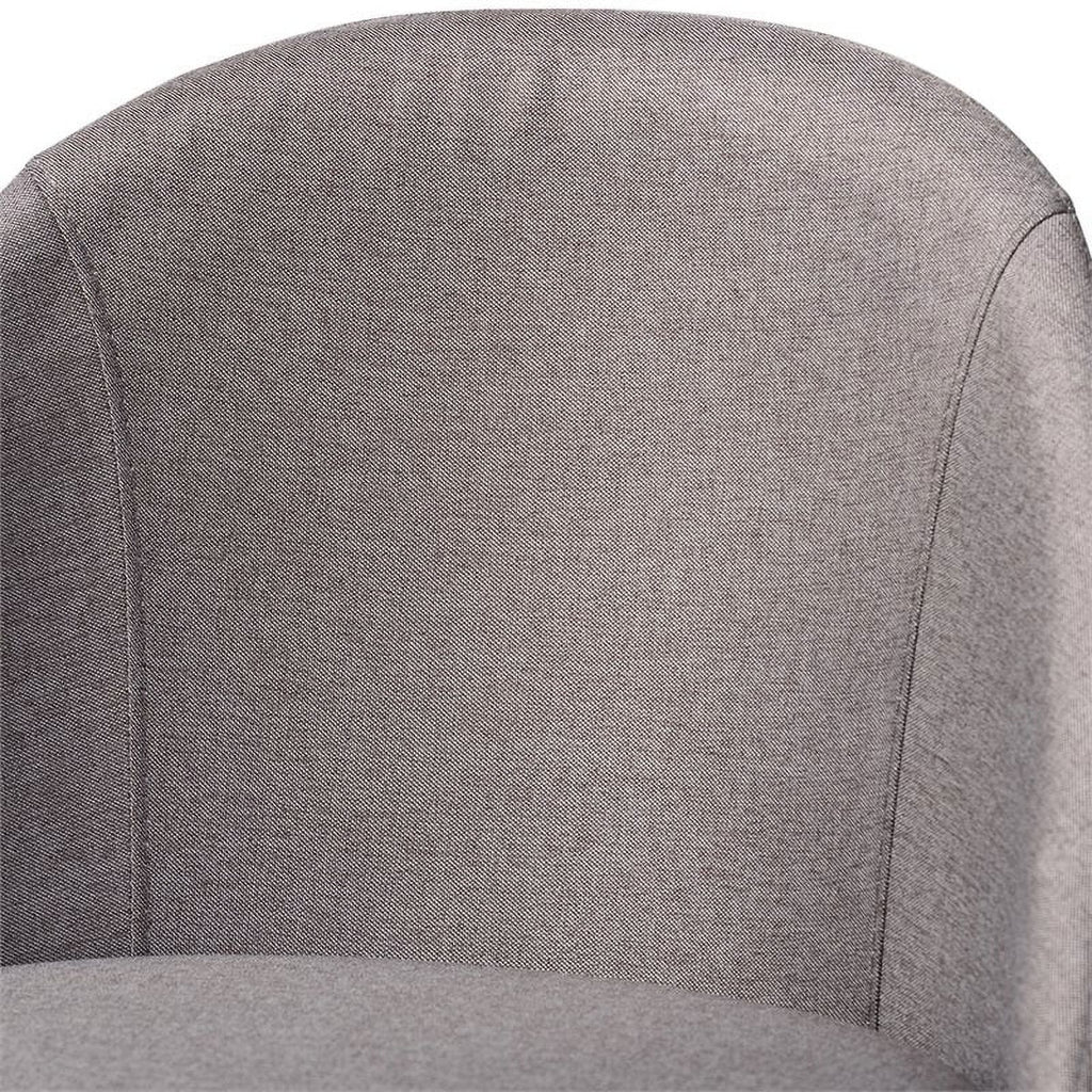 Gray Upholstered Swivel Bar Stool (Set of 2) H617