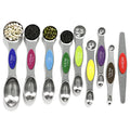 Magnetic Stainless Steel Measuring Spoons Set with Leveler F84043