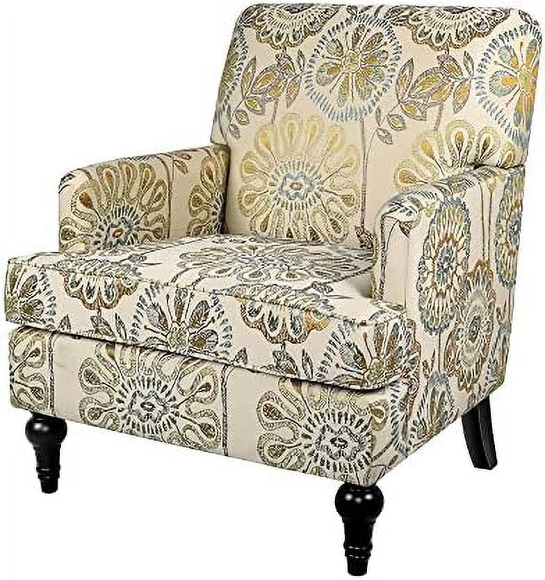 Modern Accent Chair with Wood Legs and Thick Cushion I586922