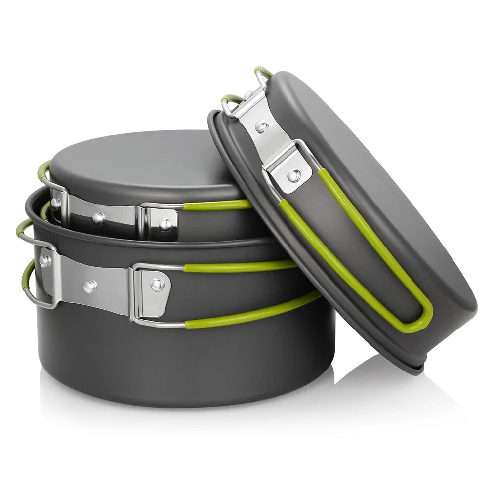 Camping Cookware Set Non-Stick Lightweight with Storage Bag U293