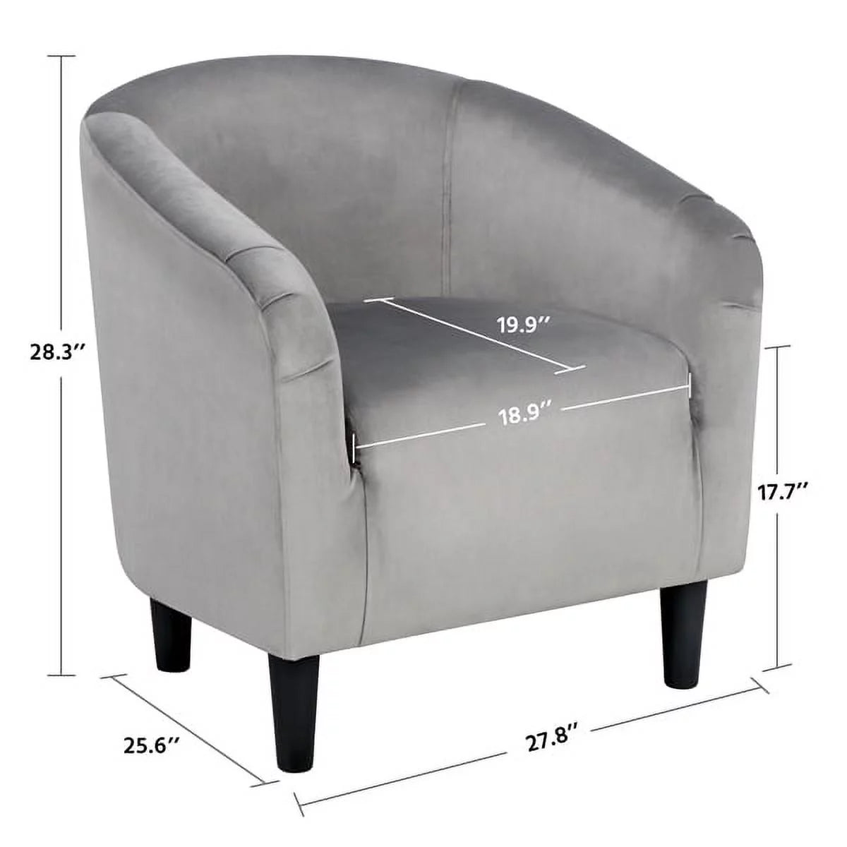Yellow Upholstered Velvet Accent Chair W891472