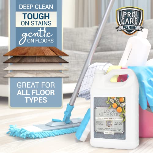 Tile, Stone, Laminate, Vinyl & Natural Wood Floor Cleaner with Citrus Aroma - 1 Gal H37214