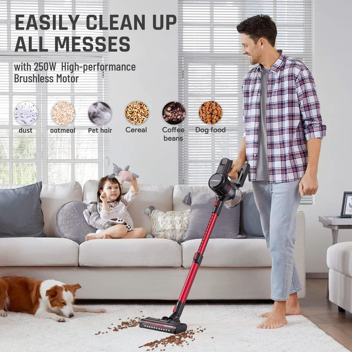 Cordless Stick Vacuum Cleaner with Brushless Motor B7689