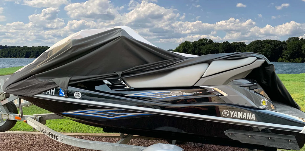 Black/Grey Jet Ski Watercraft Cover B90446