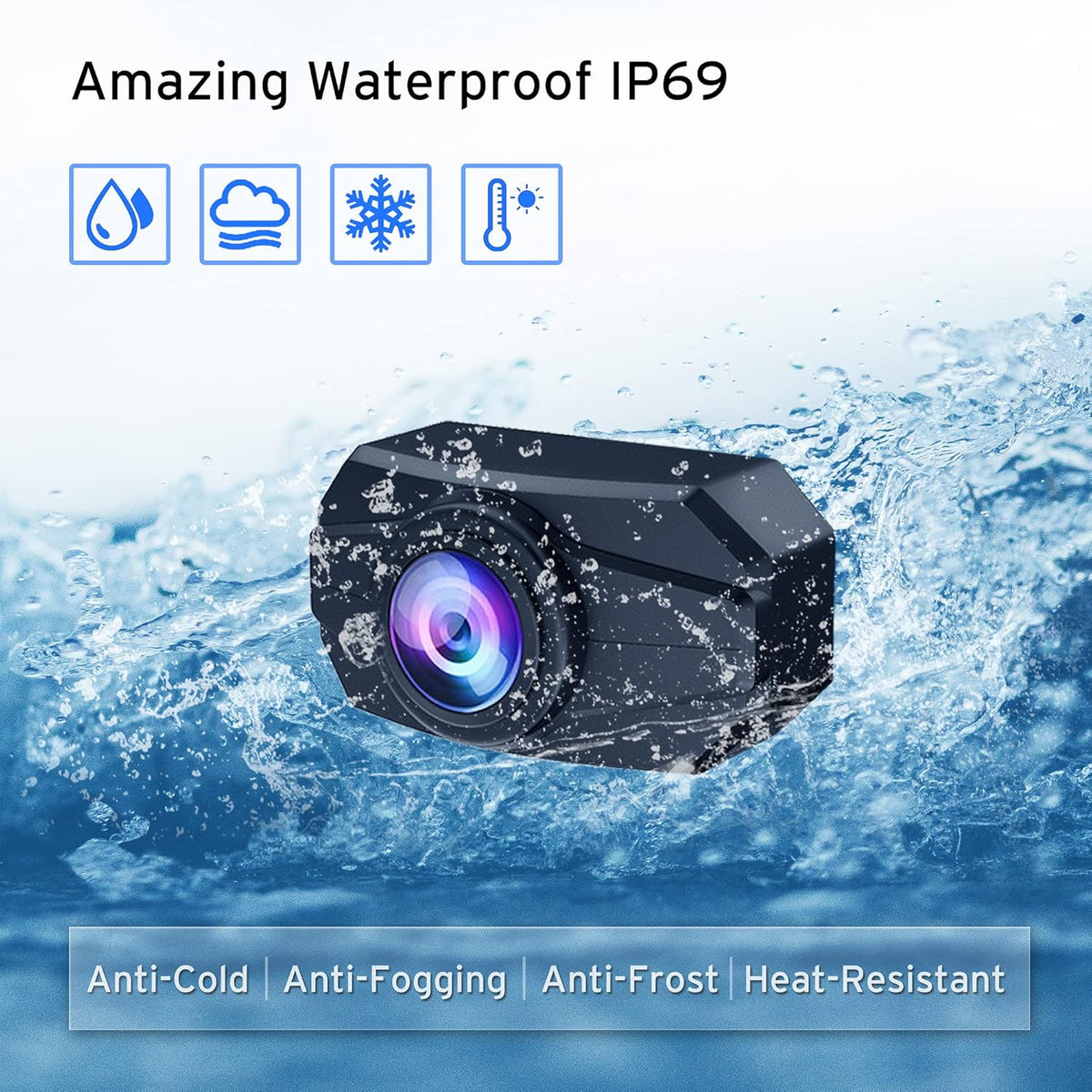 Wireless Backup Camera Monitor with 5 inch HD Monitor Waterproof Night Vision T89060