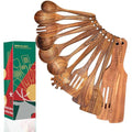 10 Pcs Natural Teak Wooden Kitchen Utensils Set J917468