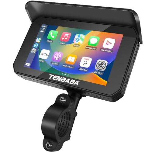 5" Waterproof Motorcycle GPS Navigation with Wireless Apple CarPlay & Android Auto H9142