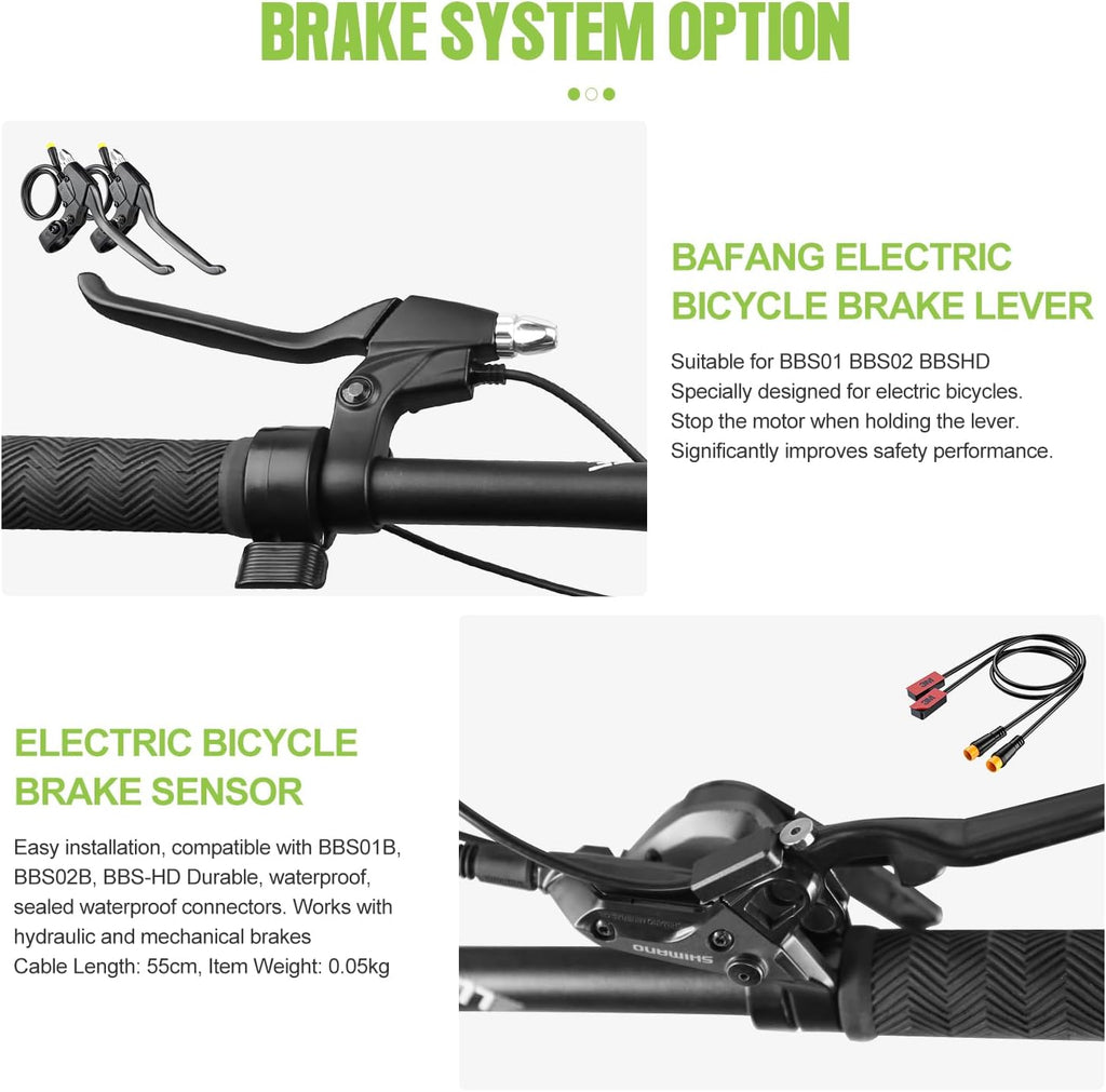 48V20AH Mid Drive Ebike Conversion Kit with Gear Sensor Q58642
