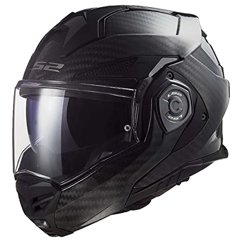 Matte Black Carbon Fiber Modular Helmet V102712