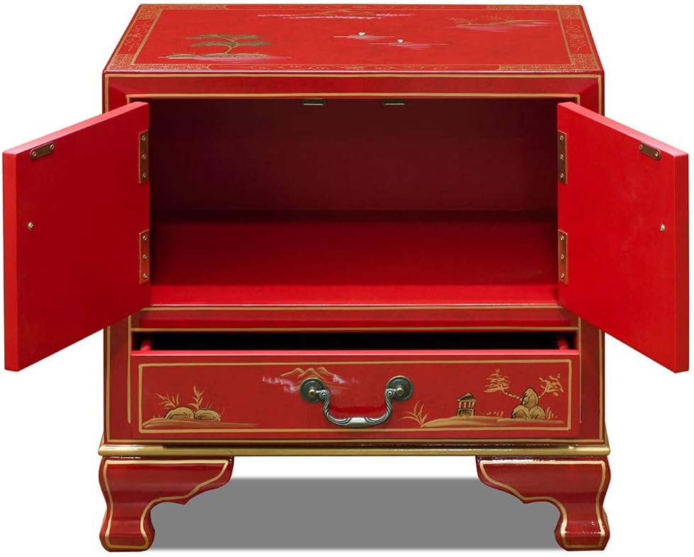 Red Accent Cabinet Z61307