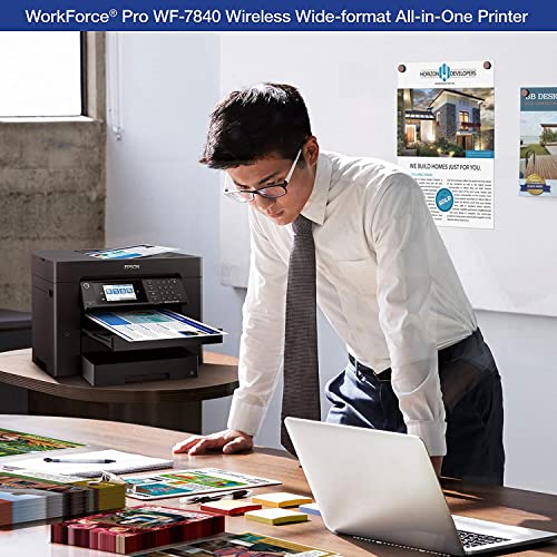 Wireless All-in-One Inkjet Printer with Auto Duplex, Copy Scan Fax, Two 250-Sheet Trays, 50-Sheet ADF K230924
