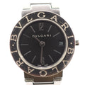 Pre-Owned Black Dial Silver Ladies Watch O6389