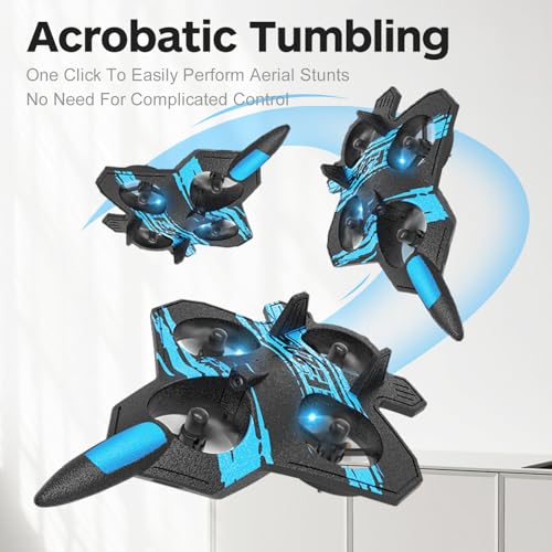 Blue Remote Control Airplane Quadcopter K39025