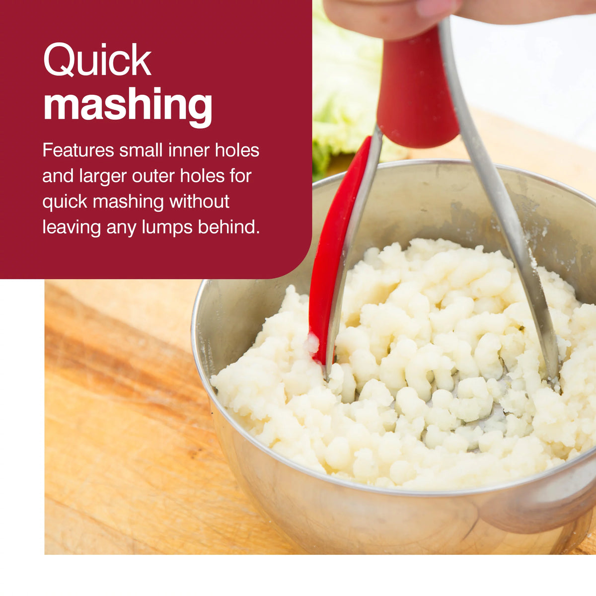 11" Stainless Steel Potato Masher V719166