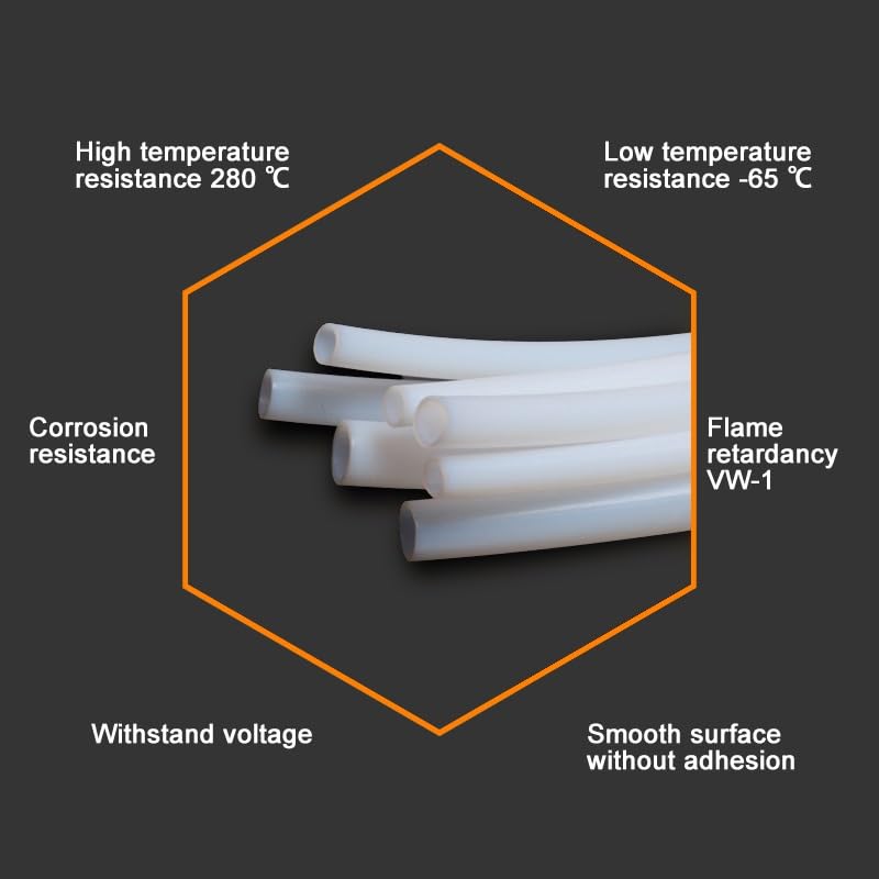 1 meter PTFE Teflon Flexible Tube OD 3.78xID 3.38mm W358