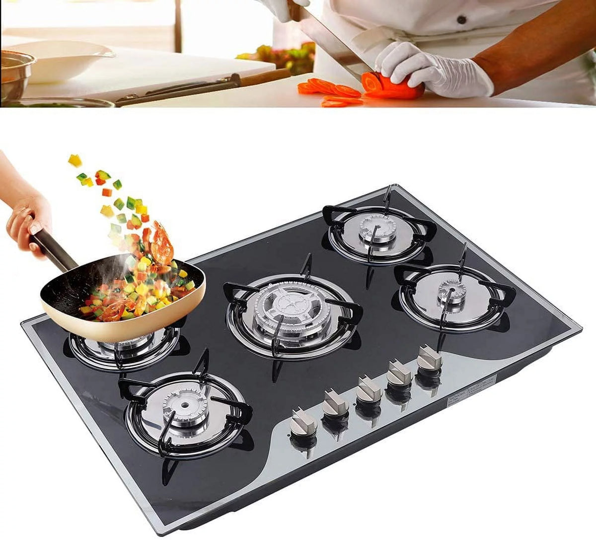 5 Gas Hobs Built-in Cooker L272