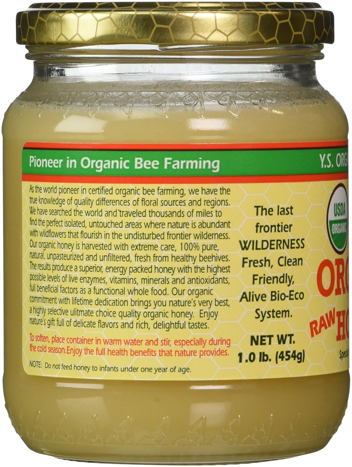 Organic Honey, 16 oz V9212