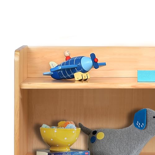 4-Tier Kids Wooden Bookshelf (Natural) T342068