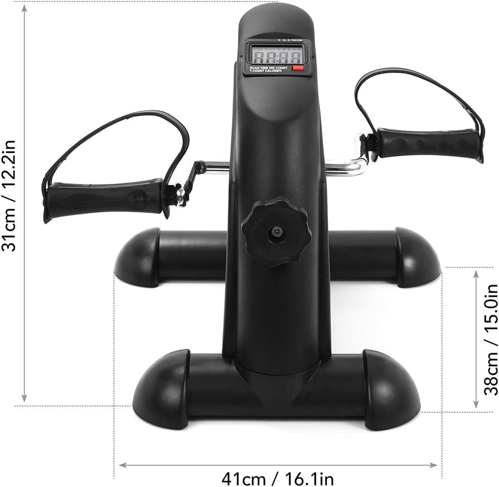 Portable Under Desk Exercise Bike with Adjustable Resistance J91243