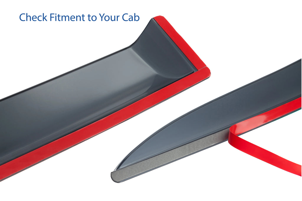 6 pcs Tape-on Window Deflectors Q452