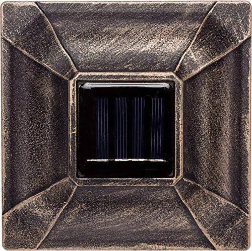 Solar Cast Aluminum LED Post Cap Light 8 Pack X929