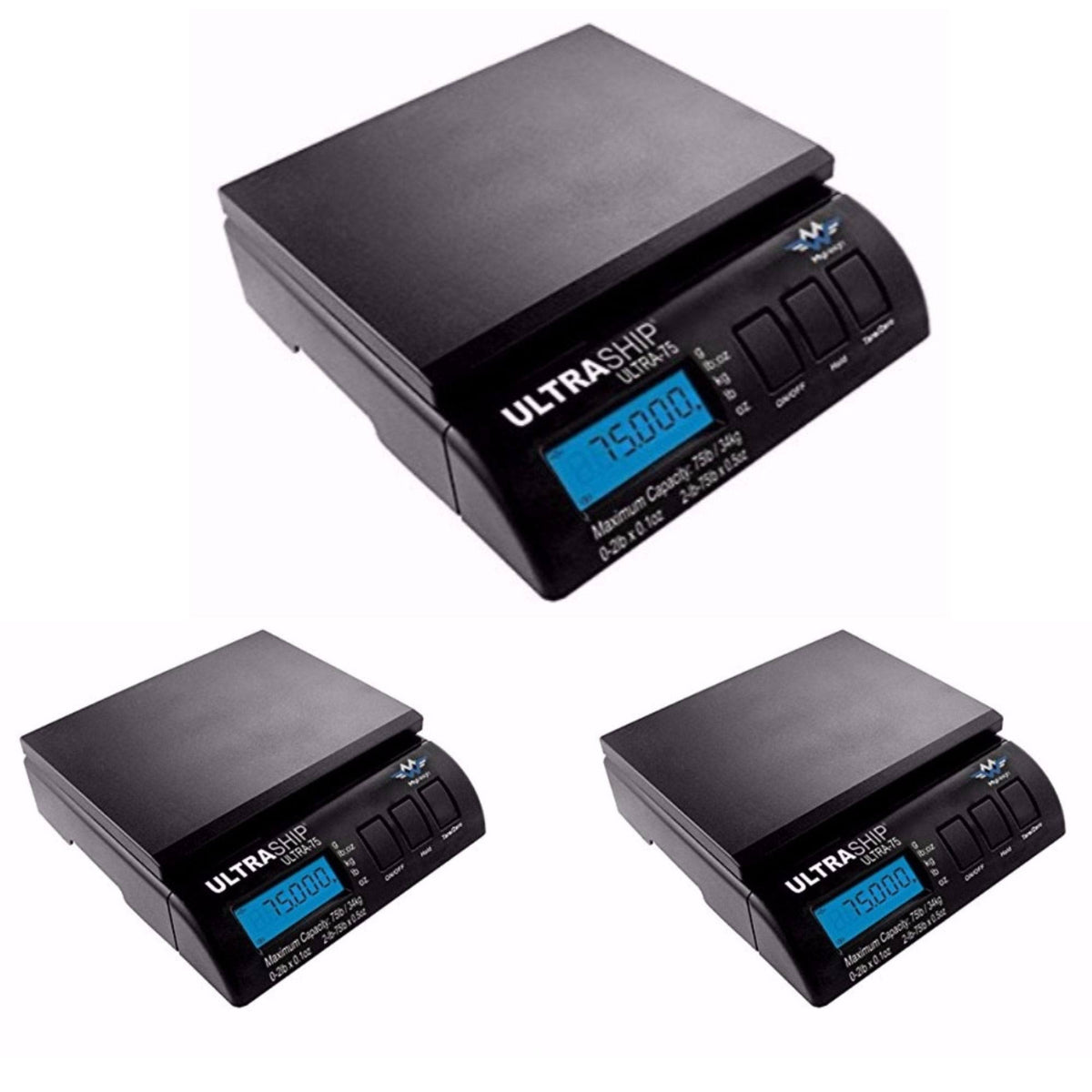 75 lb Electronic Digital Shipping Scales 3-Pack B583