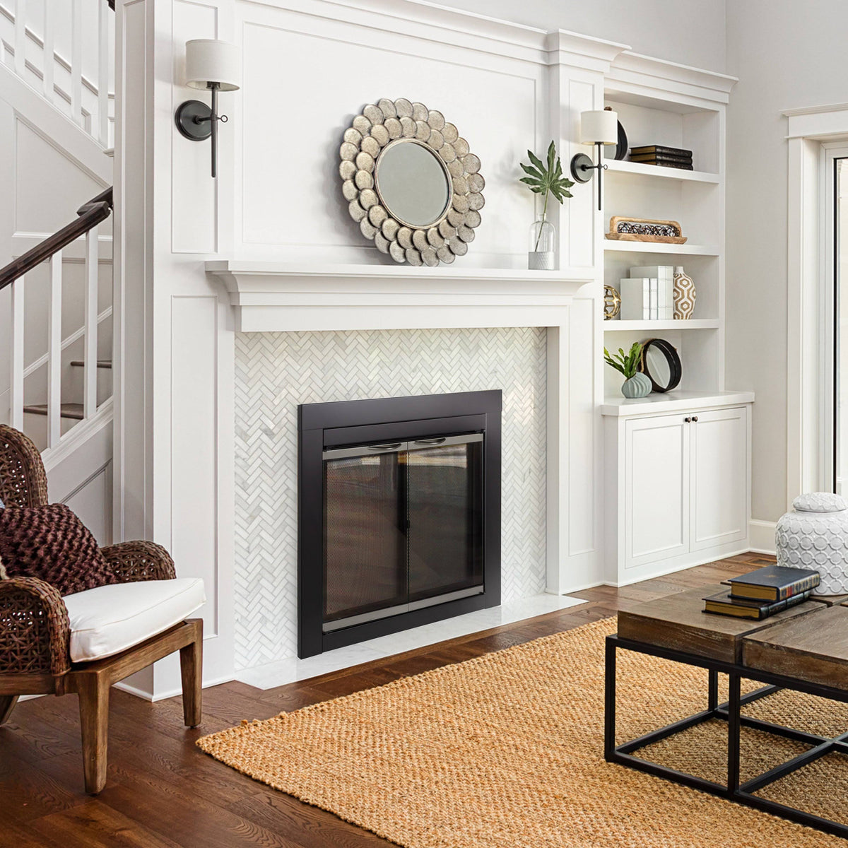 Large Fireplace Glass Doors I5304