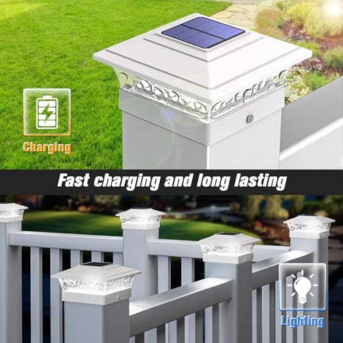 12 Pack Solar Post Cap Lights for 4x4 Posts N22617