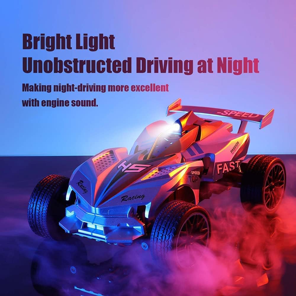 Remote Control Car with Colorful Led Lights and Rechargeable Battery R6453