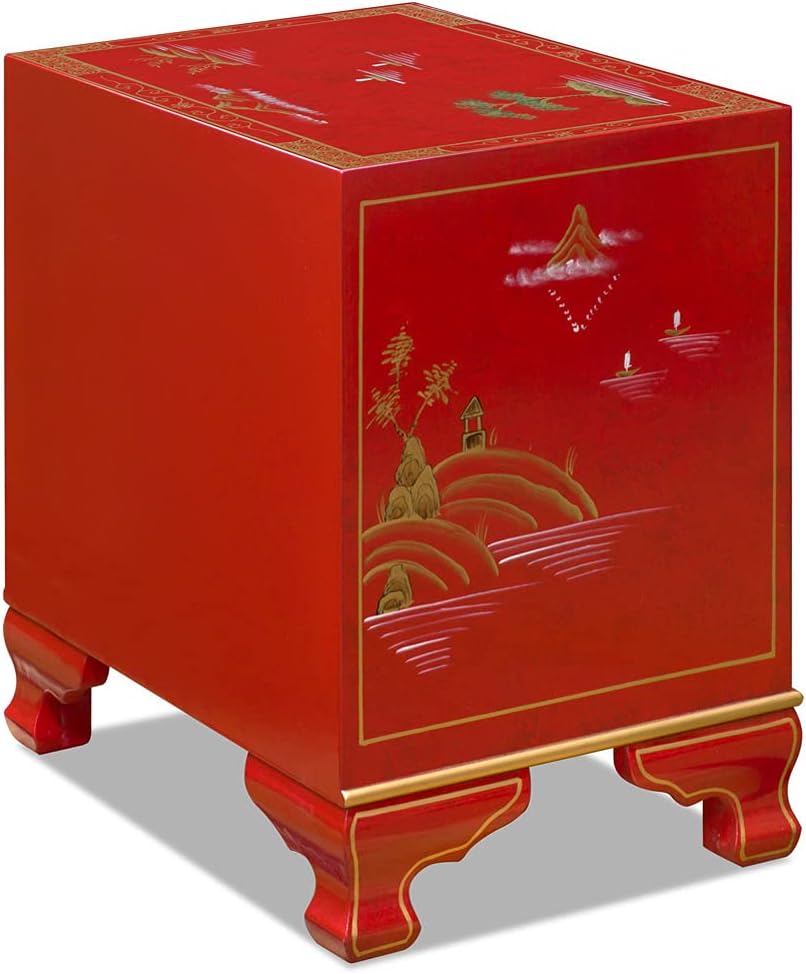 Red Accent Cabinet Z61307