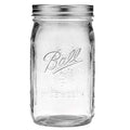 Wide Mouth Quart 32-Ounces Mason Jar with Lid and Band Z82982