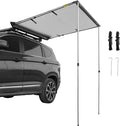 Car Side Awning, 8.2'x6.5', Pull-Out Retractable Waterproof UV50+ with Carry Bag, Grey G2620