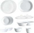 30 Pcs White Glass Dinner Set N779