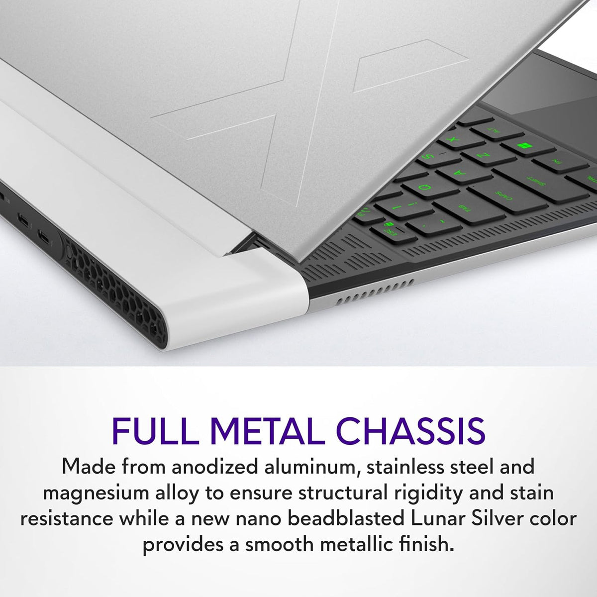 14" QHD+ 165Hz Gaming Laptop, Intel Core i7, NVIDIA GeForce RTX 4060 8GB, 32GB RAM, 1TB SSD, Lunar Silver U707462