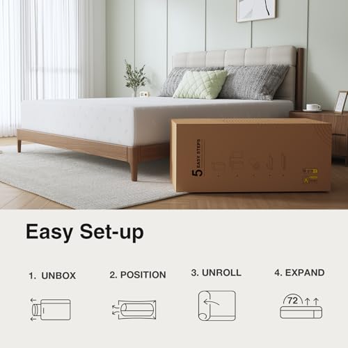 12 Inch King Size Memory Foam Mattress E4972