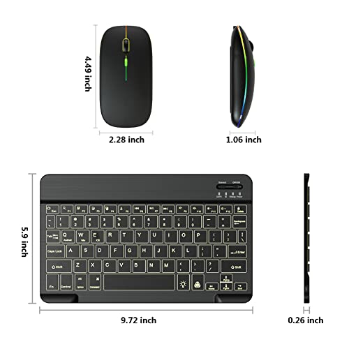 Black Bluetooth Keyboard and Mouse Combo P331461