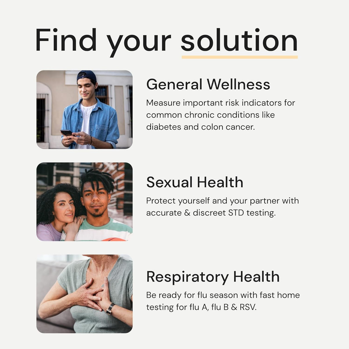STD Test Kit for Chlamydia, Gonorrhea, and Trichomoniasis W3637