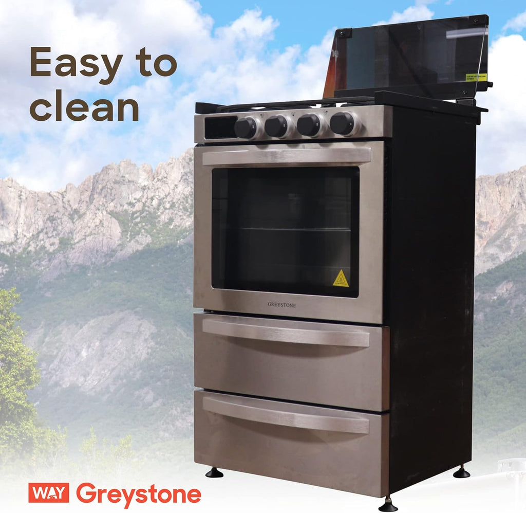 21 Inch Freestanding RV Gas Range Stove and Oven Combo 3 Burners Stainless Steel D559866