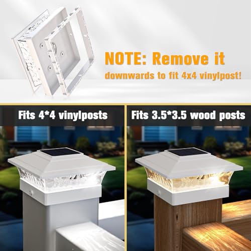 12 Pack Solar Post Cap Lights for 4x4 Posts N22617