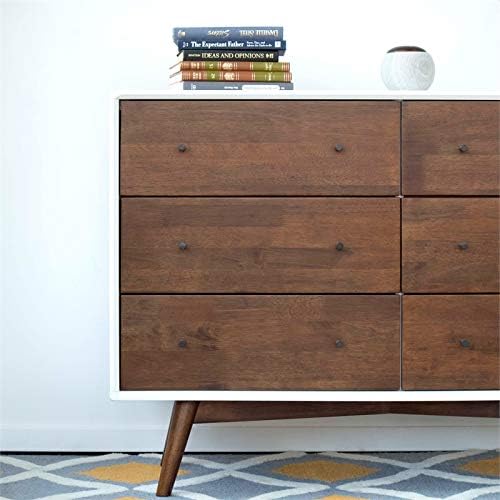 White 6-Drawer Solid Wood Dresser U203633