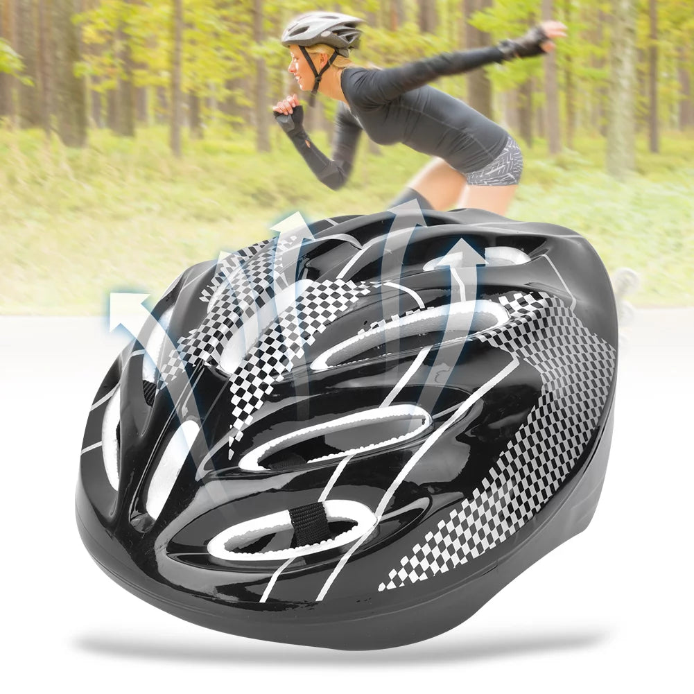 Black Adult Knee Pads and Helmet Protection Gear Set S8951
