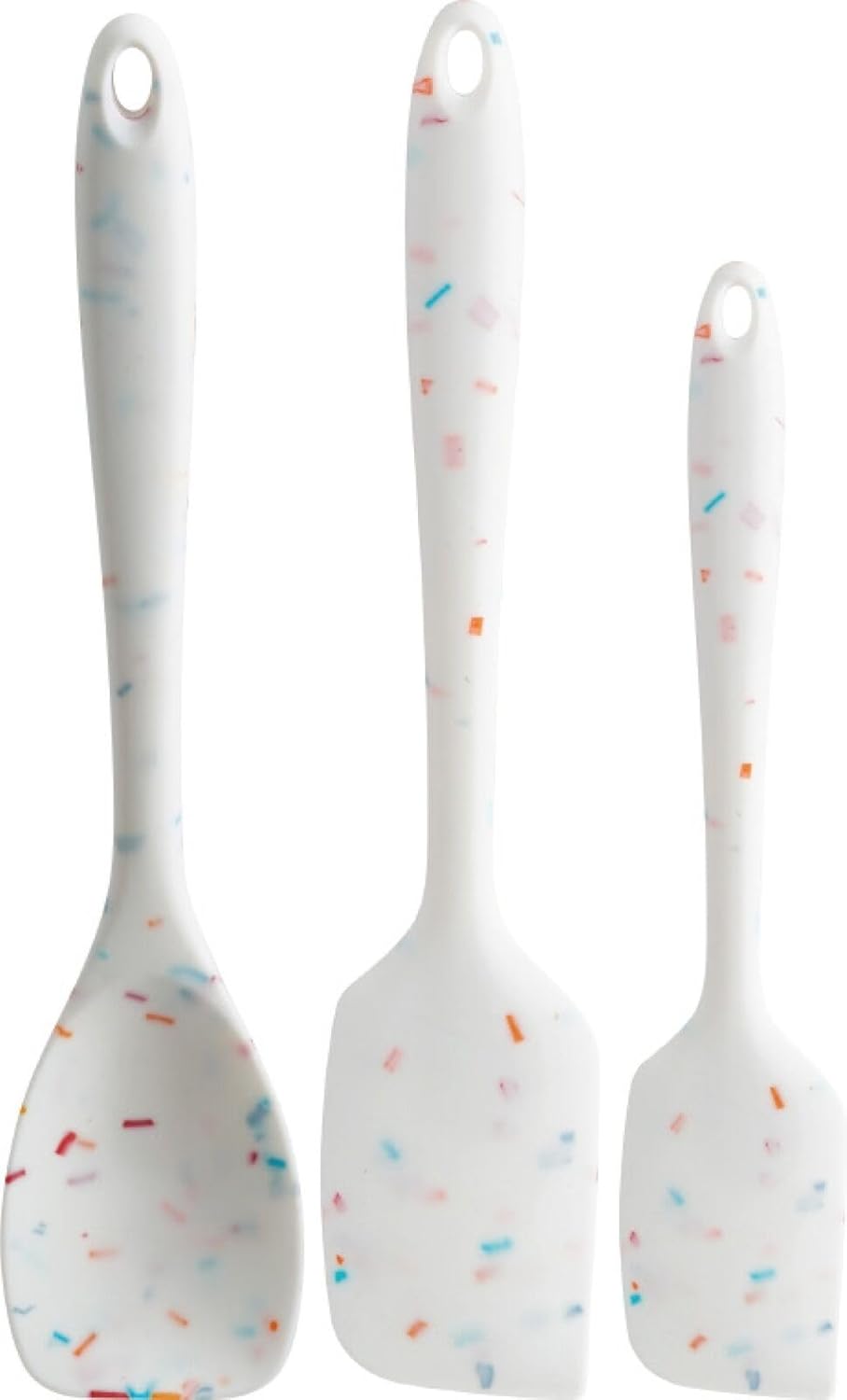Set of 3 Patterned Silicone Spatulas N85739